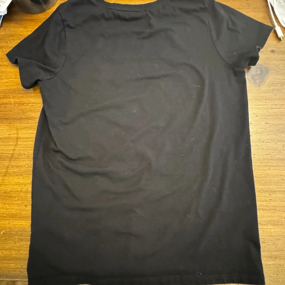 Cat & Jack XL (14) Black Ghost Halloween Graphic Women's Tee - glow in the dark - Picture 5 of 5